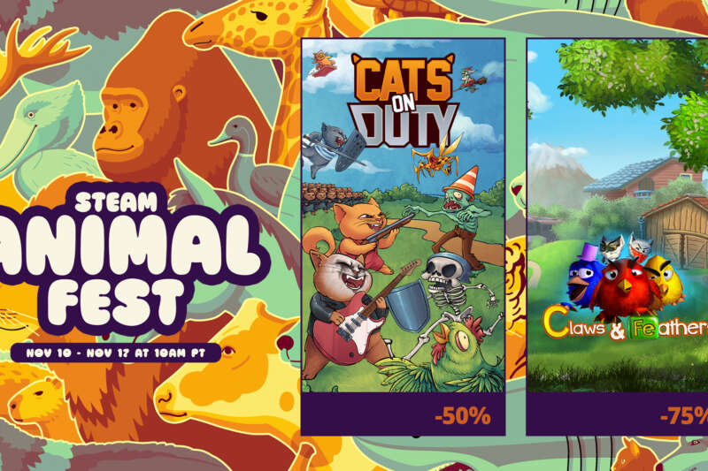 Animal Fest on Steam: up to 75% off furry favorites!