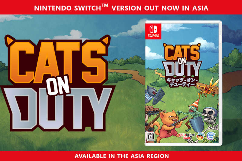 Cats on Duty Launches Today on Nintendo Switch in Asia!