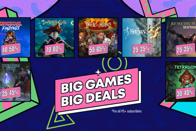 Seven of Our Games Featured in PlayStation Big Games Big Deals Sale