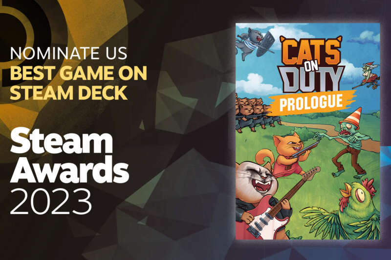 Cats on Duty is nominated for the Steam Award 2023!